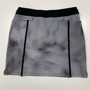 Adidas Golf Skirt Stripes Abstract Athletic Skort Shorts Pockets Mini Small